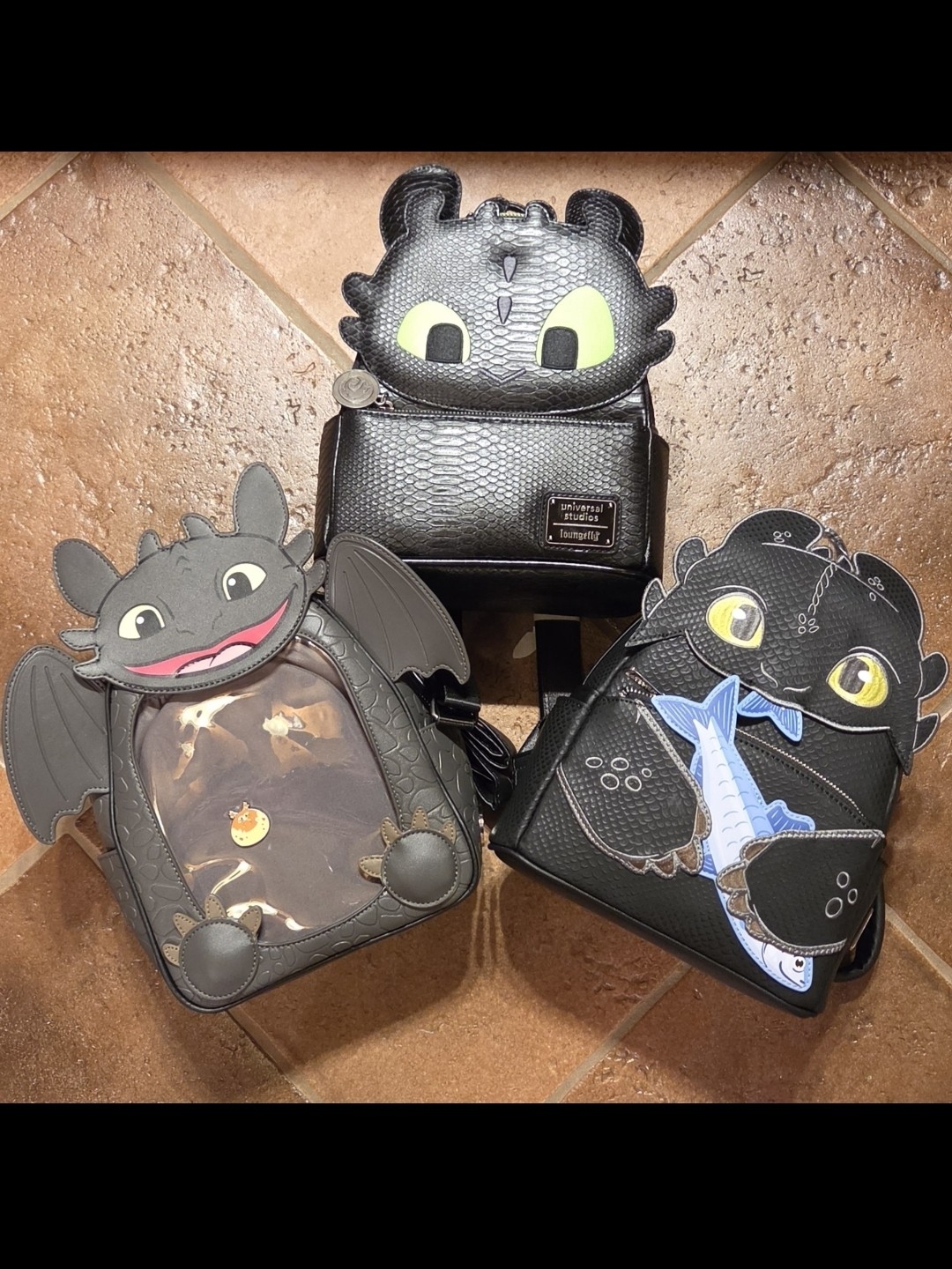 3!!! Three Nwt Dreamworks How To Train Your Dragon Toothless Backpacks